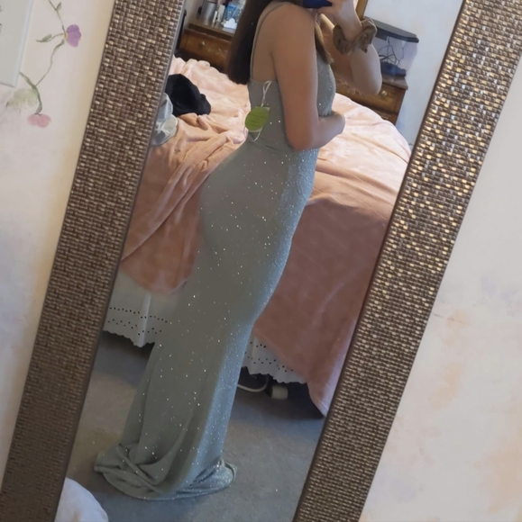 Windsor Prom Green Sparkle Dress - Picture 1 of 3